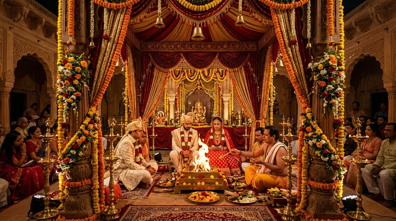 North Indian Wedding Vivah Mandap